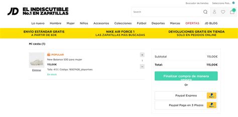 Código descuento JD Sports .